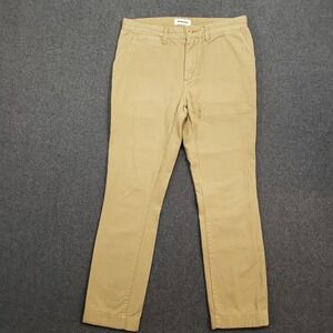 Taylor Stitch The Foundation Pant Mens 30 Khaki Tan Organic Cotton Garment Dyed